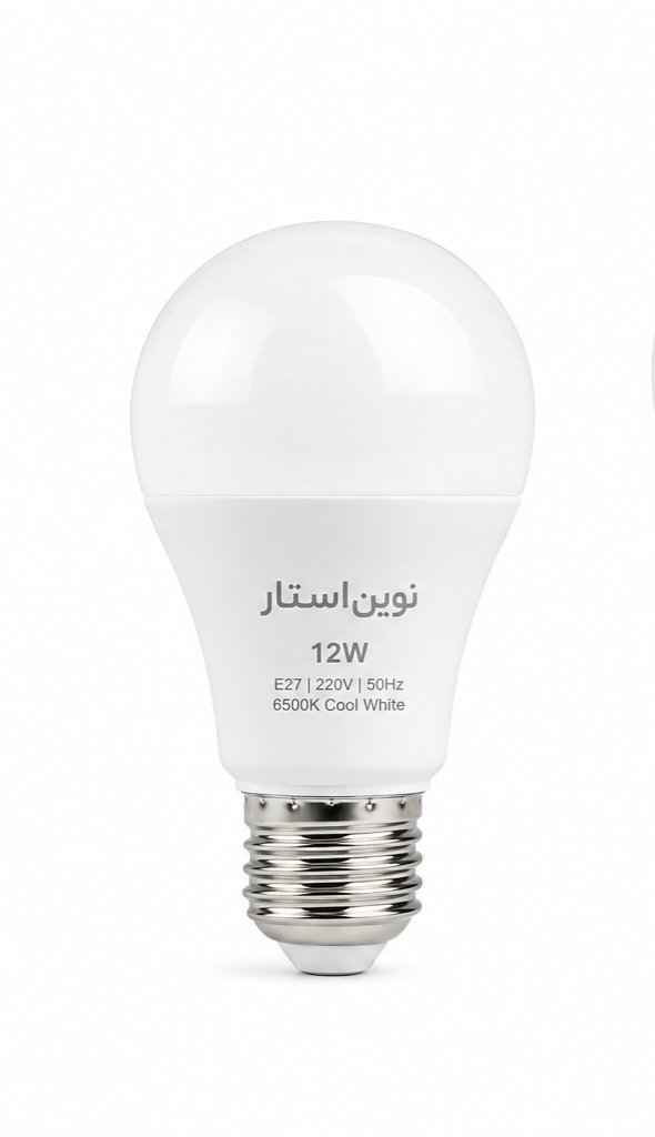 لامپ LED حبابی ۱۲ وات نوین استار