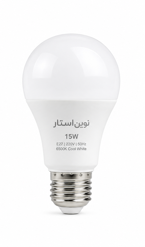 لامپ LED حبابی ۱۵ وات نوین استار